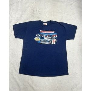 Vtg Y2K Dale Earnhardt Jr 88 Navy Blue Nascar Graphic T-Shirt Size XL Dayton 500